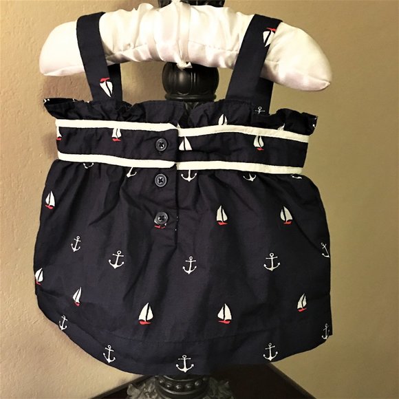 JANIE AND JACK Sailboat and Anchor Top  6-12Months - Picture 4 of 10